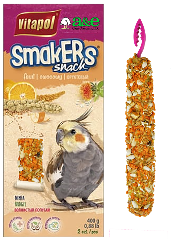 A&E Smakers Cockatiel Orange Treat 2 Pack For Cheap