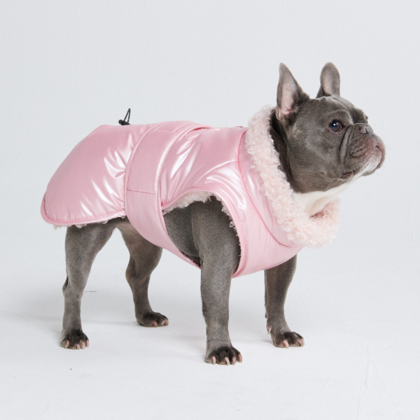 Slip-on Insulated Jacket - Metallic Pink Cheap