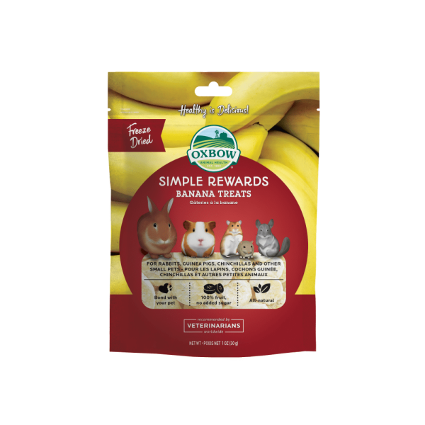 Oxbow Simple Rewards Banana Treats 1 oz. Hot on Sale
