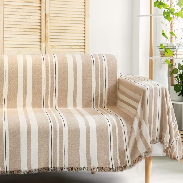 Pet Proof Couch Cover - Stripe Brown Online Sale